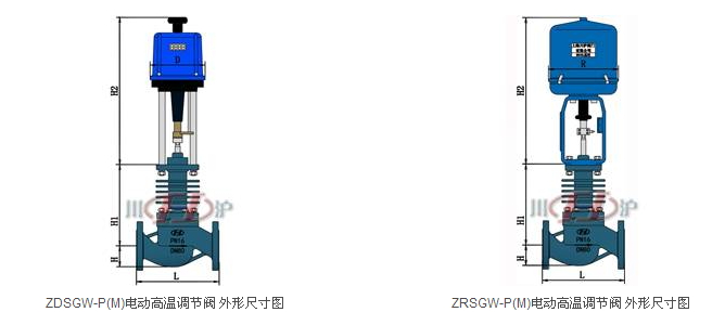 电动高温调节阀结构图