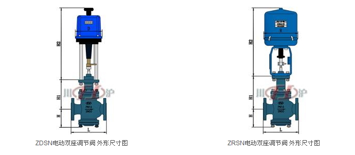 电动双座调节阀结构图