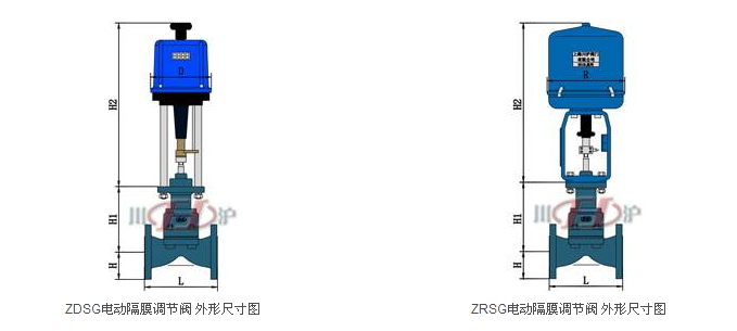 电动隔膜调节阀结构图