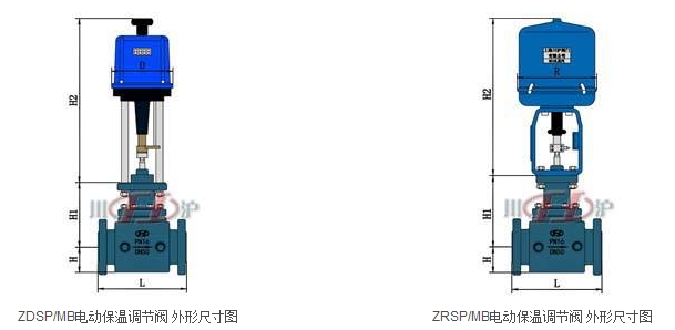 电动保温调节阀结构图