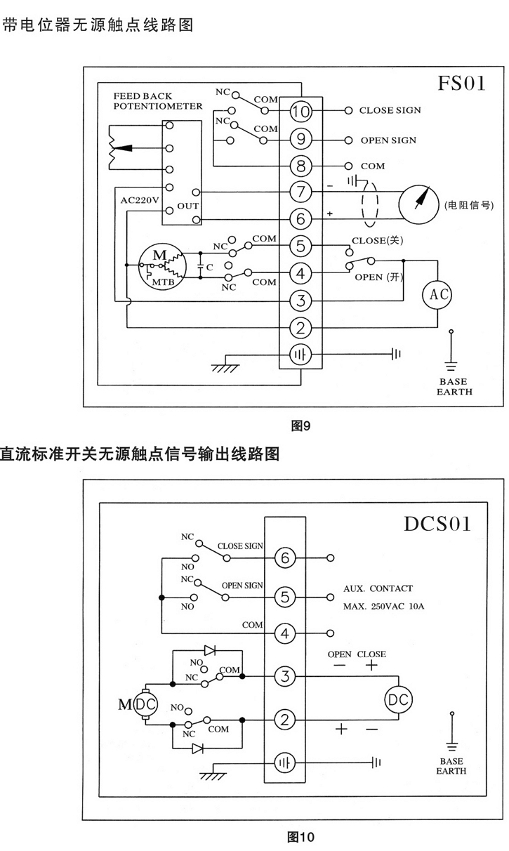 CHV电动执行器接线图