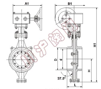 D363H_焊接蝶阀_结构图