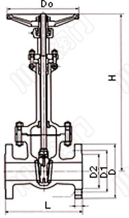 DZ40Y _低温闸阀结构图_截止阀厂家