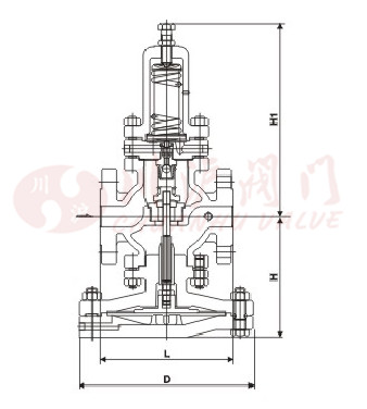 DP17高灵敏蒸汽减压阀结构图