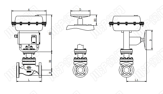 气动智能型调节阀结构图