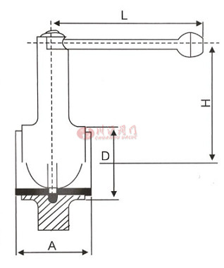 卫生级对夹蝶阀结构图