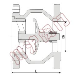 节能消声止回阀结构图